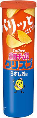 Calbee Potato Chips Crisp - Lightly salted flavor 115g x 120cs