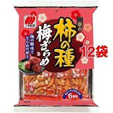 Sanko Seika Sanko no Kaki no Tane Umezarame 131g x12 pieces