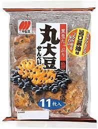 Sanko Seika /  Rice cracker , Senbei/   Round Soybean Crackers 11pcs