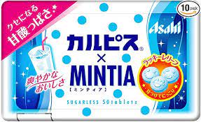 Asahi Group Foods Calpis x Mintia 50 grains, 10 pieces