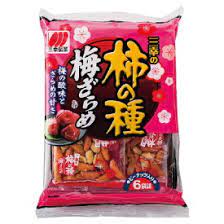 Sanko Seika /  Rice cracker , Senbei/  Sanko no Kaki no Tane Umezarame 131g x12 pieces set