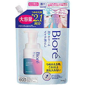 KAO Biore Foam Cream Makeup Remover Refill Large Capacity 355ml