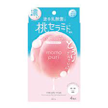 StylingLife Holdings (BCL)  momopuri moisturizing dense milk jellied mask, 4 sheets (22mL/1 sheet)