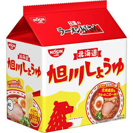 Nisshin Foods Nissin no Ramenya-san Asahikawa Shoyu Flavor 5 Servings Pack x 18 pcs.