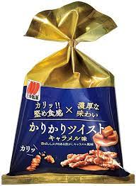 Sanko Seika /  Rice cracker /  [Box sale]  Karikari Twist Caramel 65g x  (12 pieces set)