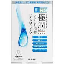 ROHTO Hada Labo Gokujun Hyaluronic Mask 4 Sheets