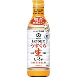 KIKKOMAN Shiboritate Usukuchi  Light Raw Soy Sauce 450ml x12 pieces