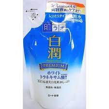 ROHTO Hada Labo Hakujun Premium Medicated Whitening Skin Lotion, Moist, Refill 170ml