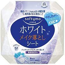 KOSE Softimo White Makeup Remover Sheet 52 sheets