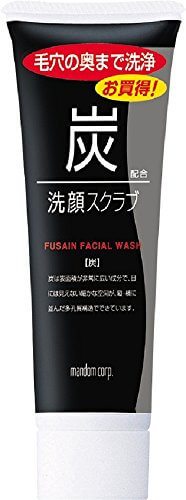 Mandom Charcoal Facial Cleansing Scrub 100g
