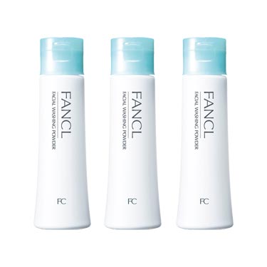 FANCL Facial Cleaning Powder  3sets, 1.8 oz (50 g) x 3, Approx. 90 Day Supply