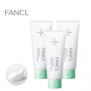 FANCL Acne Care Face Wash Cream <Non-medicinal product> 90g x 3 bottles
