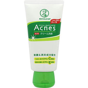 LOHTO Mentholatum Acnes Medicinal Cream Face Wash (130G)
