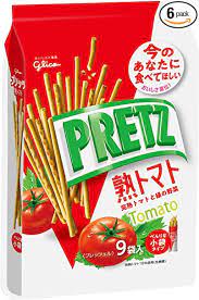 Glico Tomato Pretz 9 sachets 134g x6 pcs.