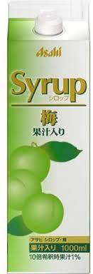 Asahi Syrup Ume Juice 1L