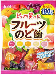 Asahi Group Foods Plentiful Fruits Throat Lozenges (180g) x 6 sets