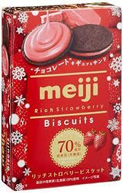Meiji Rich Strawberry Biscuit 6pcs x5pcs