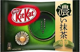 Nestlé Japan /  Kit Kat Mini Dark Green Tea (11 sheets) x 12 bags