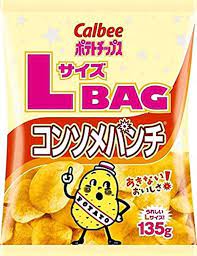 Calbee /  Potato Chips Consommé Punch    L Size 135g