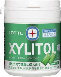 Lotte Xylitol Gum Lime Mint F Bottle
