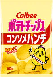 Calbee /  Potato Chips Consommé Punch  60g   x 12pcs