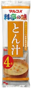 Marukome Instant Raw Miso Soup Tonjiru 4 servings x12 pcs Set