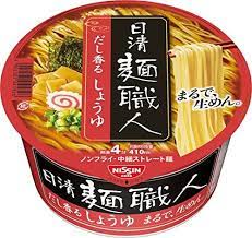 Nissin Foods Noodle Shokunin Soy Sauce Cup 90g (12 pcs.)