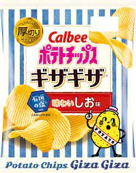 Calbee Potato Chips Giza Giza Ajiwai Shio Flavor