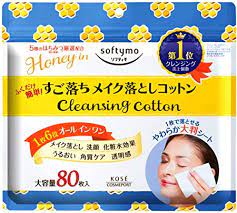 KOSE Softymo Cleansing Cotton (Honey Mild) 80 Sheets
