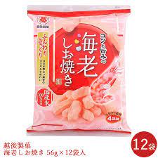 Echigo Seika Ebi Shioyaki 56g x 12 pcs set