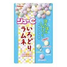 Kabaya /  Jyu-C Irodori (colorful) Ramune 40g x10 pieces set