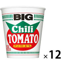 Nissin Foods Cup Noodle Chili Tomato Noodle Big 105g x 12 pcs