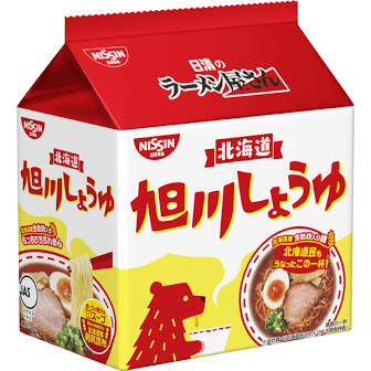 Nissin Foods Nissin no Ramenya-san Asahikawa Soy Sauce Flavor 5pcs 440g