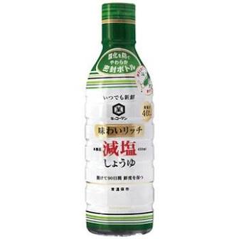 KIKKOMAN Ajiya Rich Low-Sodium Soy Sauce 450ml x6 pcs.