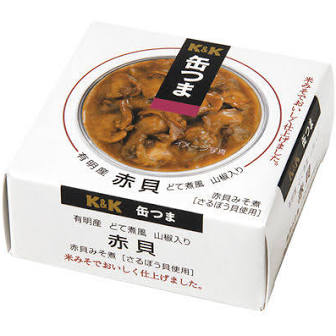 K&K Canned Food Tsumas Akagai Douteni Style with Sansho × 4 pieces