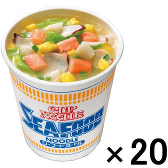 Nissin Foods Cup Noodle Seafood 74g (20 pieces) [Boxed].