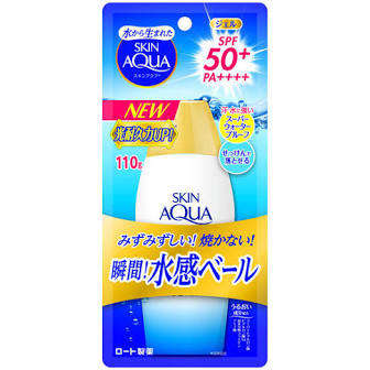 ROHTO  Skin Aqua Super Moisture Gel Sunscreen ＜bottle＞ SPF50+/PA++++ 110g