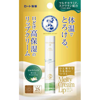 ROHTO  Mentholatum Melty Cream Lip Milk Vanilla 2.4g