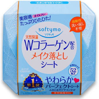 KOSE Softymo  Makeup Remover Sheet (Collagen) 52 sheets