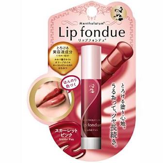 ROHTO Mentholatum Lip Fondue (4.2g) Scarlet Pink