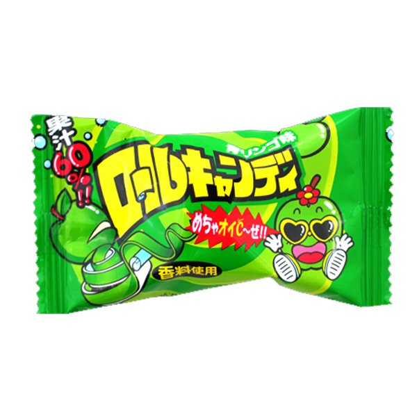 Yaokin /   Rolled Candy Green Apple Flavor x 24 pcs